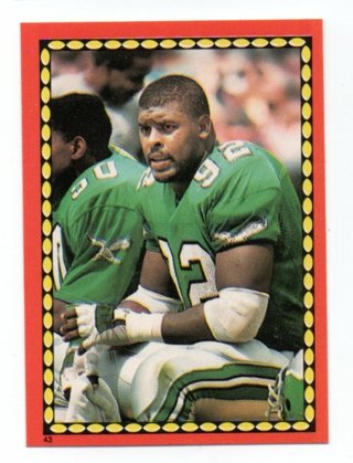 1988 Topps Reggie White Album Sticker #43