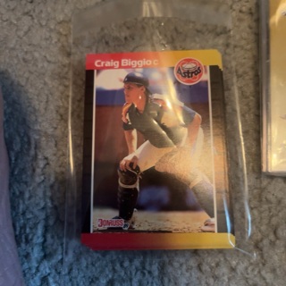 (23) 1989 Donruss Craig biggio rookies 