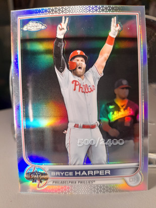 Bryce Harper All Star Topps Chrome Refractor Phillies