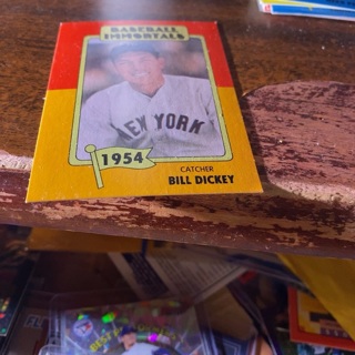 1980 baseball immortals 1954 bill Dickey baseball card 