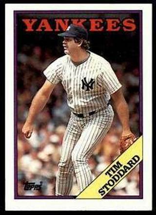 Tim Stoddard 1988 Topps New York Yankees