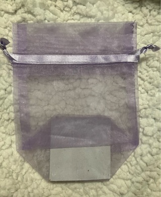 Lavender Organza Bag