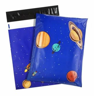 ➡️⭕(1) OUTER SPACE 10x13" POLY MAILER ROCKET SPACE SHUTTLE