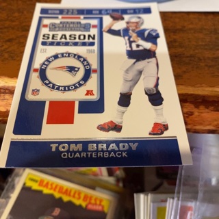 2019 panini contenders season ticket Tom Brady football card 