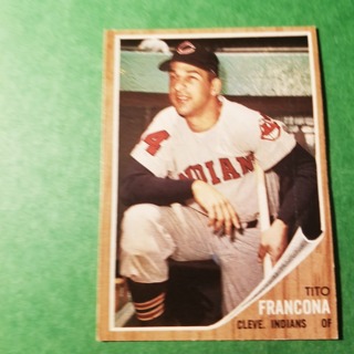 1962 - TOPPS BASEBALL CARD NO. 97 - TOTO FRANCONA - INDIANS 