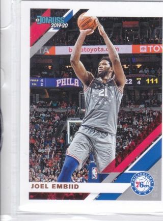 Joel Embiid 2019-20 Panini Donruss Philadelphia 76ers