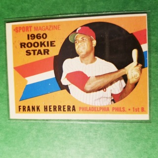 1960 - TOPPS BASEBALL CARD NO. 129 - FRANK HERRERA ROOKIE - PHILLIES - EXMT-NRMT+