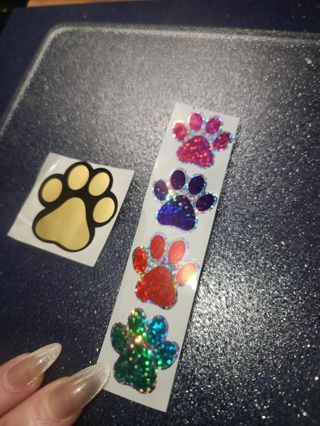 Paw print stickers (read description]