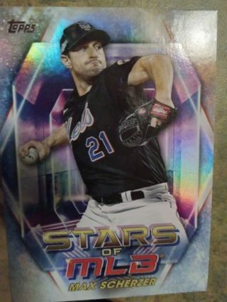 2023 TOPPS STARS OF MLB MAX SCHERZER NEW YORK METS BASEBALL CARD# SMLB-78