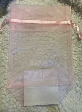 Pink Organza Bag