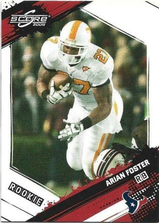 2009 SCORE ARIAN FOSTER ROOKIE CARD