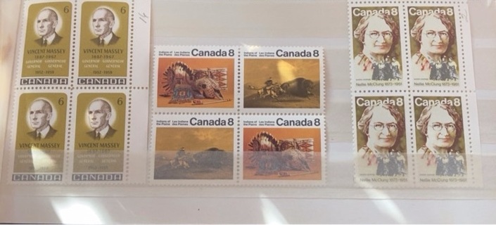Canada MNH Stamp blocks lot 2