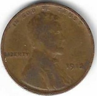 1912 Lincoln Wheat Penny