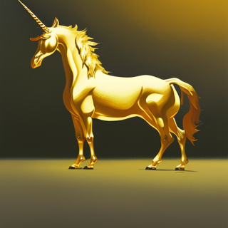 Listia Digital Collectible: Majestic Gold Unicorn