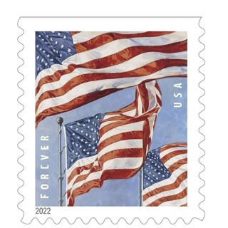 40 Booklet 800 flag Forever Postage Stamps, per Book of 20 Self-Stick First Class