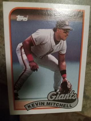 1989 TOPPS KEVIN MITCHELL SAN FRANCISCO GIANTS BASEBALL CARD# 189