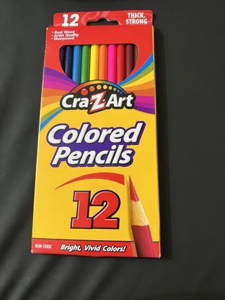 BNIB Dozen CRAZY ART Colored Pencils. Projects, Classes, Coloing