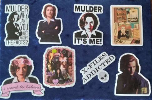 8- "X-FILES, DANA SCULLY" STICKERS WINNER RECEIVES 1 FREE STICKER/WITH WIN