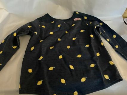 New Garanimals 12M long sleeves girls Blue with lemons shirt