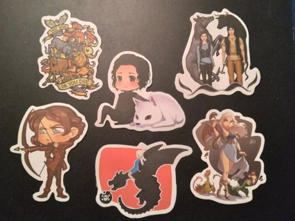 6- GAME OF THRONE STICKERS
