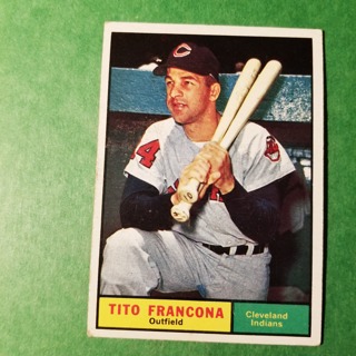 1961 - TOPPS BASEBALL CARD NO. 503 - TITO FRANCONA - INDIANS