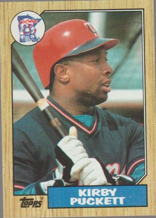 1987 Topps Kirby Puckett #450 HOF