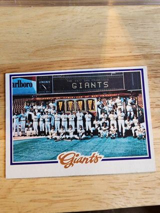 78 Topps Giants Team Checklist #82