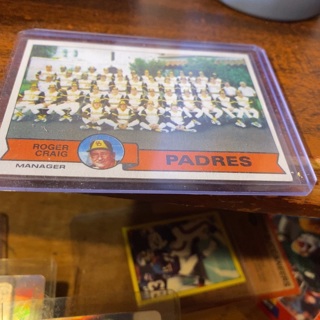 1979 topps Padres team baseball card 