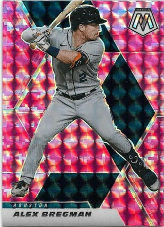 2021 MOSAIC ALEX BREGMAN PINK PRIZM REFRACTOR CARD