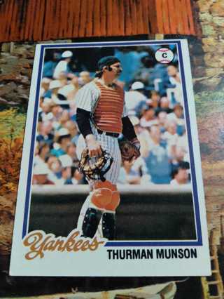 1978 Topps Thurman Munson