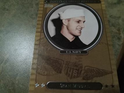 2007 TOPPS STAN MUSIAL DISTINGUISHED SERVICE US NAVY BASEBALL CARD# DS23