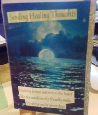 Sending Healing Thoughts - Design Blank Note Card