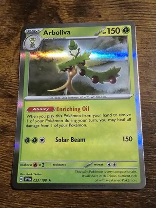 Pokemon Arboliva holo rare card 023/198