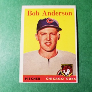 1958 - TOPPS BASEBALL CARD NO. 209 - BOB ANDERSON  - CUBS