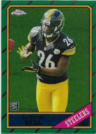 2013 TOPPS CHROME LEVEON BELL INSERT ROOKIE CARD