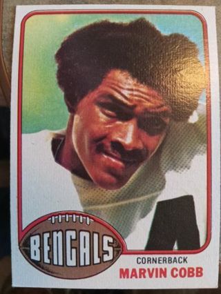 1976 TOPPS MARVIN COBB CINCINNATI BENGALS FOOTBALL CARD# 292