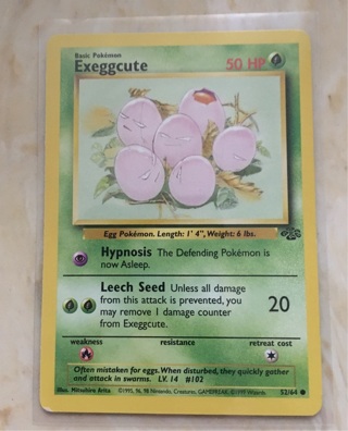 Pokémon Exeggcute 1995 52/64