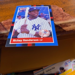 1988 donruss Rickey Henderson baseball card 