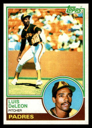 1983 Topps Luis DeLeon #323 San Diego Padres