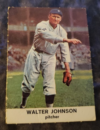 1961 Golden Press WALTER JOHNSON # 29 Washington Senators Baseball HOF