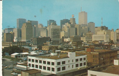 Vintage Used Postcard: Skyline of Houston, TX