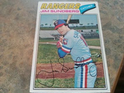 1977 TOPPS JIM SUNDBERG TEXAS RANGERS BASEBALL CARD# 351