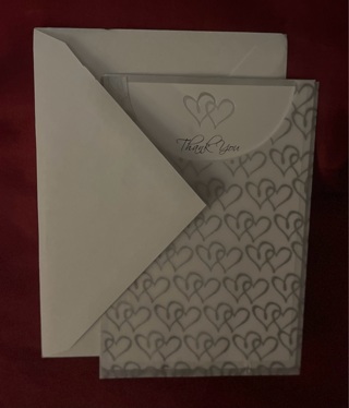 Brand new thank you cards there are 12 variety free, shipping