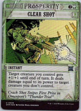 Magic the Gathering Foil Clear Shot Breaking News MTG