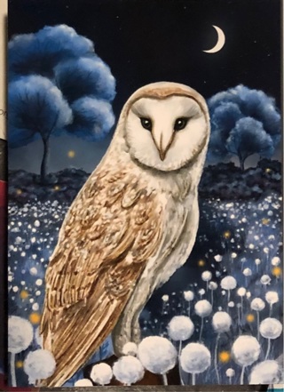 Barn Owl - 2 x 3” MAGNET - GIN ONLY
