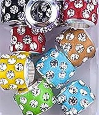 20pc Mixed Crystal Rhinestone Pave European Beads Lot 3 (PLEASE READ DESCRIPTION) 