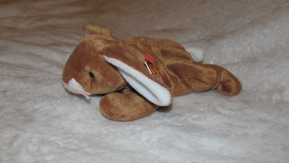 EASTER! Ty Beanie Baby "Ears" the floppy Brown Rabbit Beany Babies