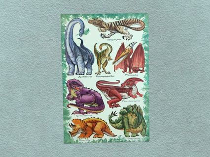 Vintage Stickers: Dino