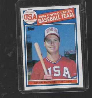1985 TOPPS MARK McGWIRE ROOKIE #401