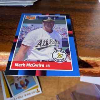 1988 donruss Mvp mark McGwire baseball card 